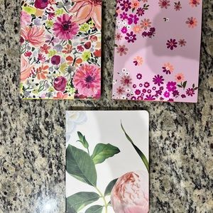 3 KateSpade 8.25”x6.75” notebook set